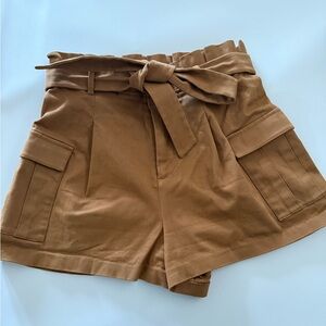 Alice + Olivia Tan Cargo Shorts